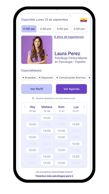 Sesión de terapia en videollamada